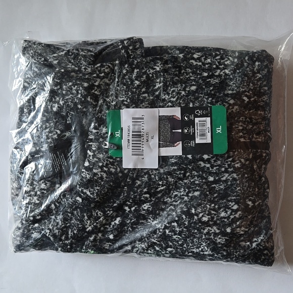 Women's Spyder Fleece Printed Half Zip Top, Multi (Black/White) - Picture 6 of 7